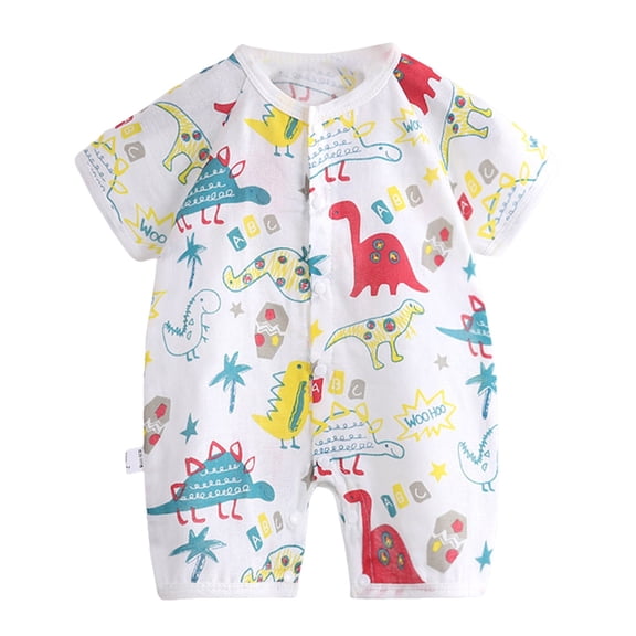 JUMESG Baby Clothes for Boys Unisex-Baby Rompers, Short Sleeve Romper for Boys & Girls 0 3 6 9 12 18 24 Months,Dark Purple 9-12 Months