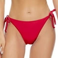 thumbnail image 1 of JUMESG Bikini Bottoms for Women String Bathing Suit Bottom with Moderate Coverage Low Waist Swim Bottom (Red,XS), 1 of 7