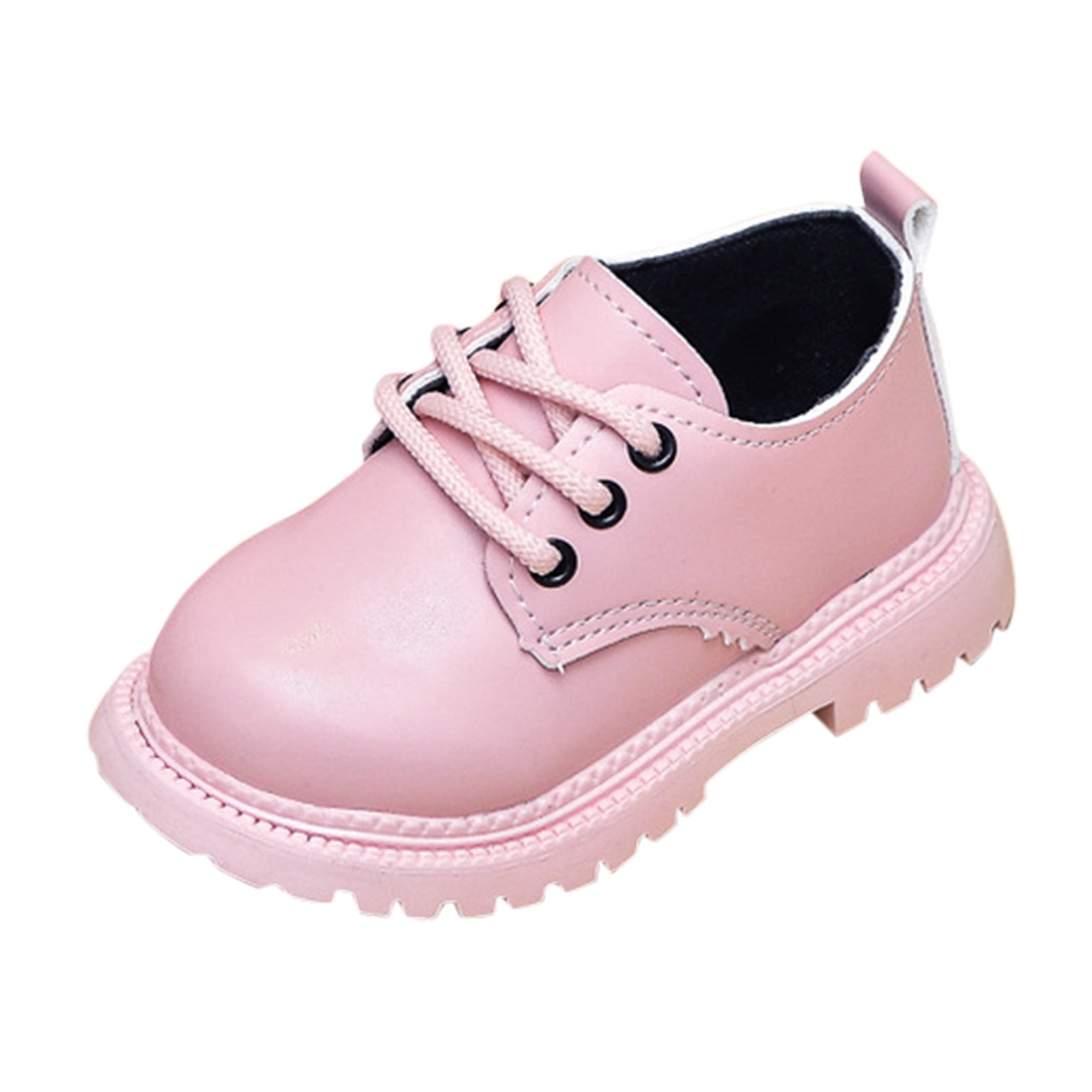 JUMESG Boys Brown Dress Shoes Big Kids Boys Shoes Lace Up with Round