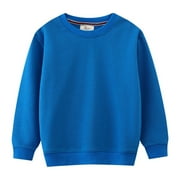 JUMESG Boys Shirts Long Sleeve Kids Long Sleeve T-Shirt Youth (Blue,5-6 Years)