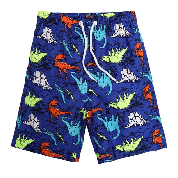 JUMESG Boys Swim Trunks Bathing Bottom Suit Quick Dry Swim Shorts Beach Swimsuit for Boy 5T 7T 8T 10T 14T,Blue 7-8 Years