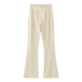 thumbnail image 1 of JUMESG Girls Pants Jeggings Girls Wide-Leg Pants, Cropped Summer Flowy Dress Lounge Stretchy Pants for Girls (Beige,10-12 Years), 1 of 5