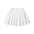 thumbnail image 1 of JUMESG Kids Skirts for Girls Girls Layered Tulle Tutu Skirt Pleated Skirt Summer (White,150), 1 of 4
