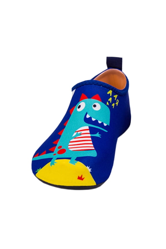 JUMESG Kids Water Shoes Big Kid Toddler Water Shoes Kids Girls Boys Beach Aqua Socks Skin Barefoot Walking Water Shoes Quick Dry Non-Slip Breathable Swim Pool Surf (Sky Blue,22)