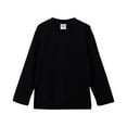 thumbnail image 1 of JUMESG Long Sleeve Shirts For Girls Girls Casual Tunic Tops Knot Front Long Sleeve Loose Soft Blouse T-Shirt (Black,6-7 Years), 1 of 3
