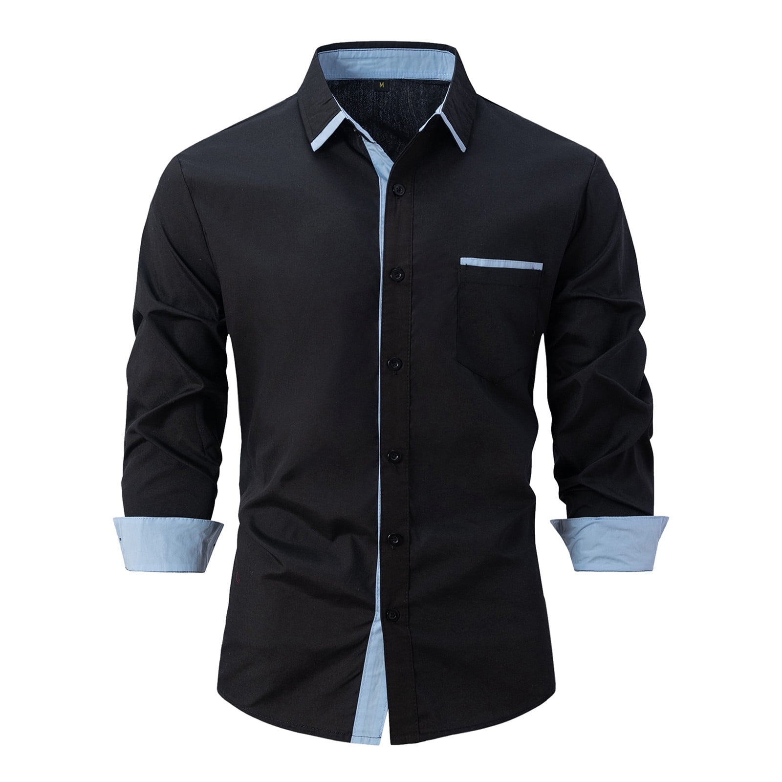 JUMESG Mens Dress Shirts Mens Dress Shirts Regular Fit Long Sleeve ...