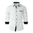 thumbnail image 1 of JUMESG Mens Dress Shirts Mens Dress Shirts Regular Fit Long Sleeve Stretch Business Dress Shirts for Men (White,XXL), 1 of 2