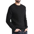 JUMESG Mens Sweater Men's Long Sleeve Crewneck Pullover Sweater Winter