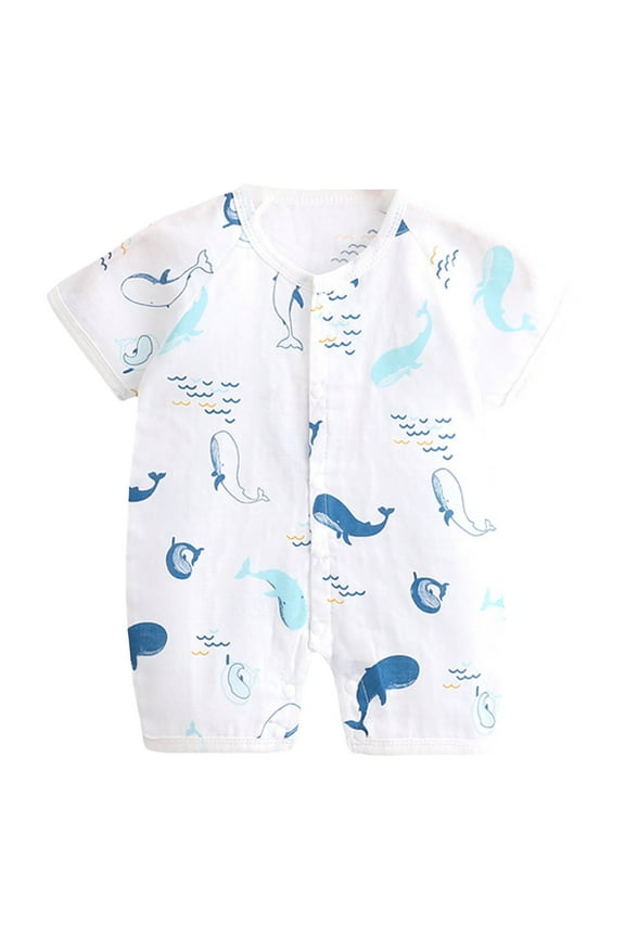 JUMESG Boy Clothes Baby Boy Girl Bubble Romper Short Sleeve Bodysuit Oversized Summer Clothes 0 3 6 9 12 18 24 Months,Sky Blue 3-6 Months