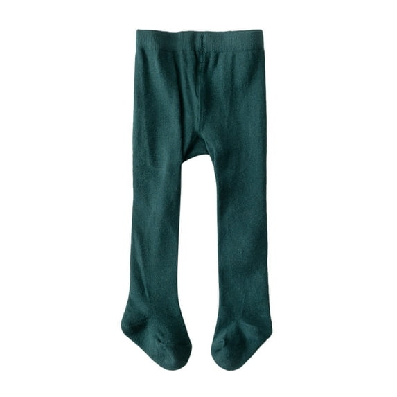 JUMESG Tights for Toddler Girls Ultra Soft Tights for Girls Footed Dance Tights Girls Leggings (Green,0-9 Months)