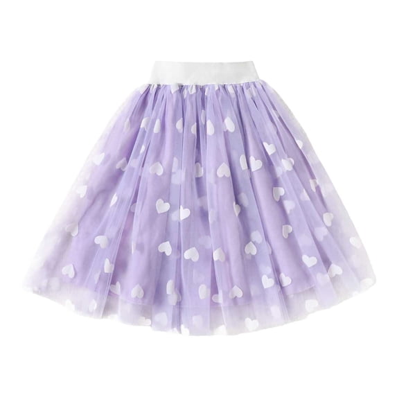 JUMESG Tutu for Toddler Girls Ballet Toddler Girl's Elastic Waist Short A Line Skater Pleated Skirt (Purple,4Y)
