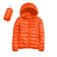 thumbnail image 1 of JUMESG Women's Winter Clothes Women's Lightweight Long-Sleeve Water-Resistant Packable Puffer Jacket (Orange,L), 1 of 5