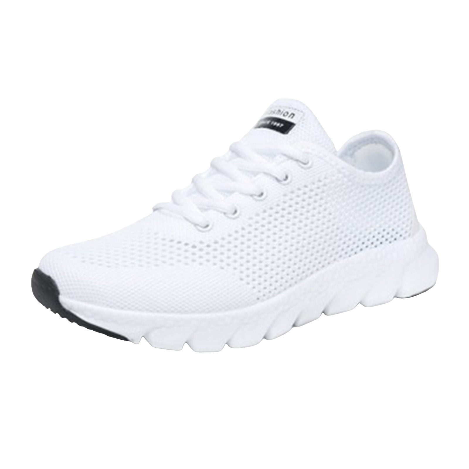 JUMESG Womens Sneakers Women’s Air Running Shoes Tennis Fashion Walking Sneakers Lightweight Athletic Jogging Shoes,White 6