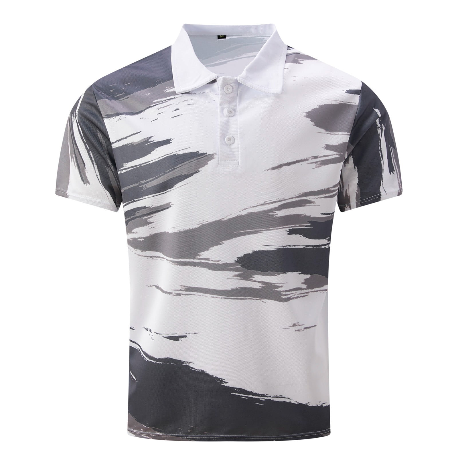 JUMESGU Big Mens Golf Shirts Mens Short Sleeve Collared Polo Shirt
