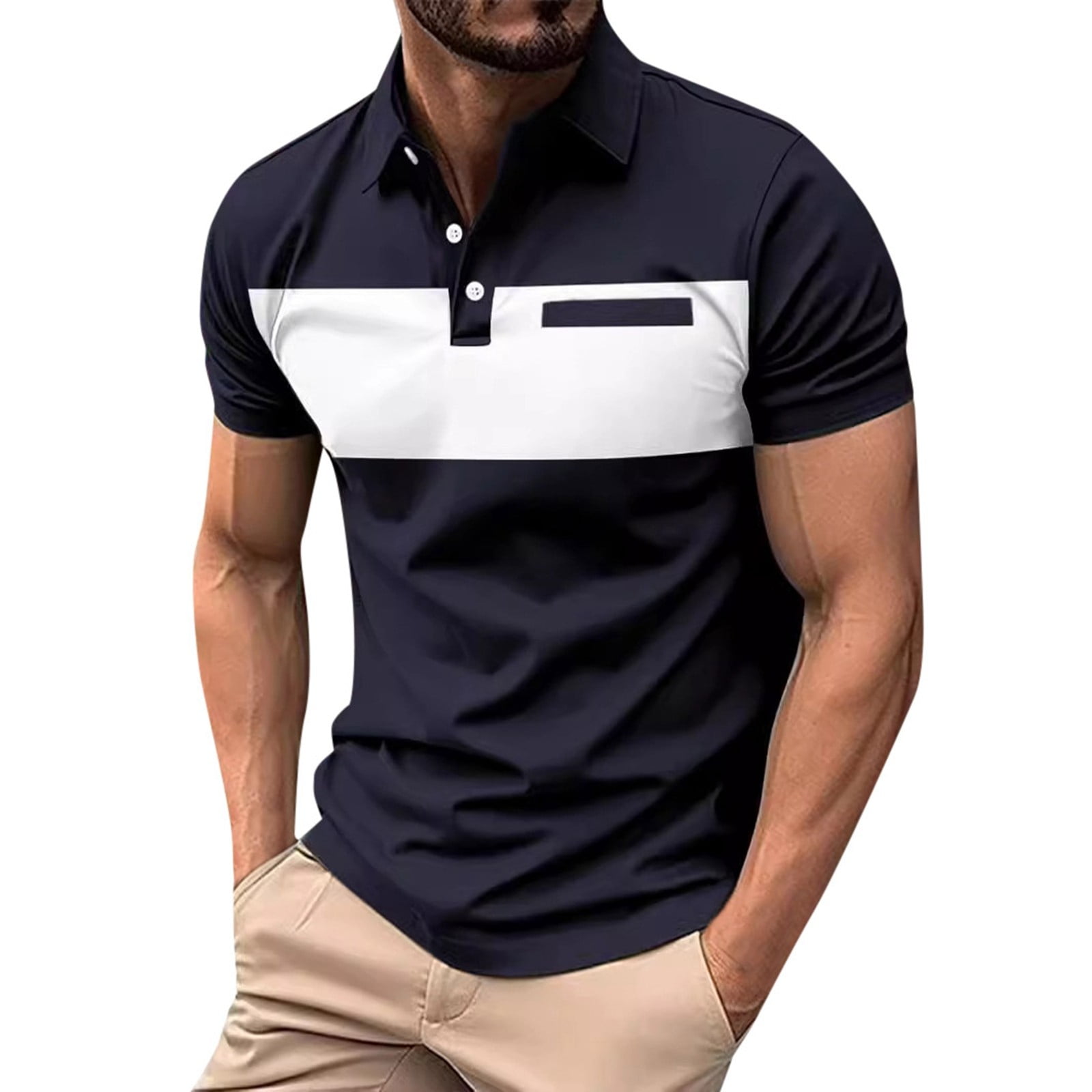 JUMESGU Men's Polo Shirts Short Sleeve Men's Performance Polo