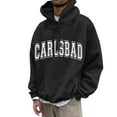 thumbnail image 1 of JUMESGU Mens Hoodies Pullover Oversized Hoodie Wash Plush Cotton Hooded Sweatshirt Vintage Heavyweight Hoodie Men Streetwear (Black,XL), 1 of 5