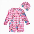 thumbnail image 1 of JUMEYU Baby Bathing Suit Boy Toddler Baby Float Swimsuit Long Sleeve One Piece Floating Bathing Suit Kids Float Pool Beach Swimwear 5T 6T (Red,5-6 Years), 1 of 2