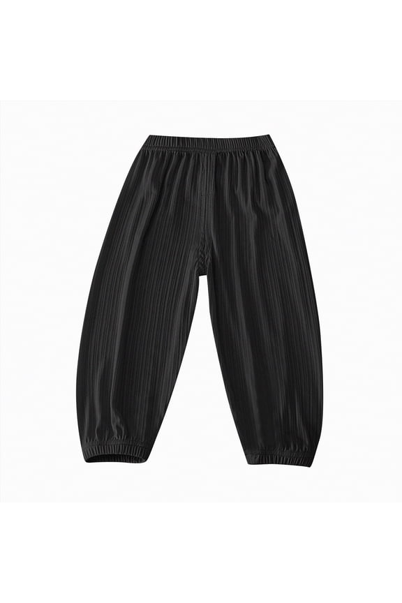 Baby Bloomers Boys' Cargo Pants with Pockets Elastic Waist Casual Jogging Trousers Hiking Pants for Boys 6 12 Months (Black,6-12 Months)