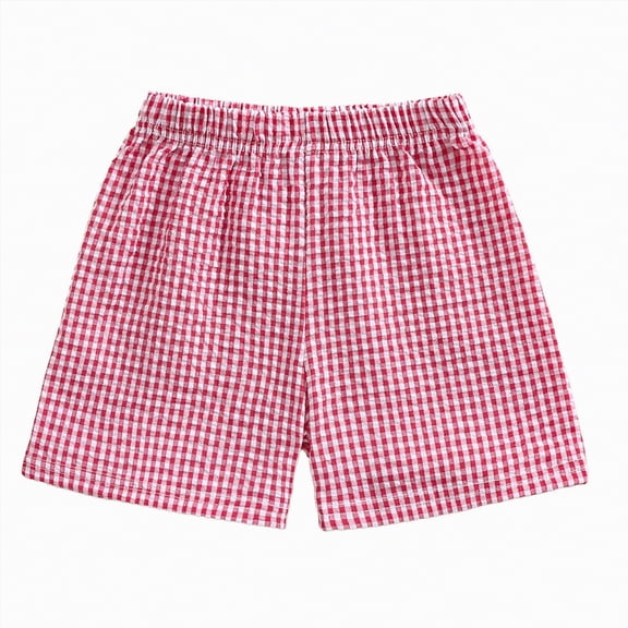 JUMEYU Baby Boby Knit Shorts Toddler Boys Shorts Little Boys Casual Shorts Drawstring Pull-on Shorts with Pockets for Boys Soft 12 18 Months (Red,12-18 Months)