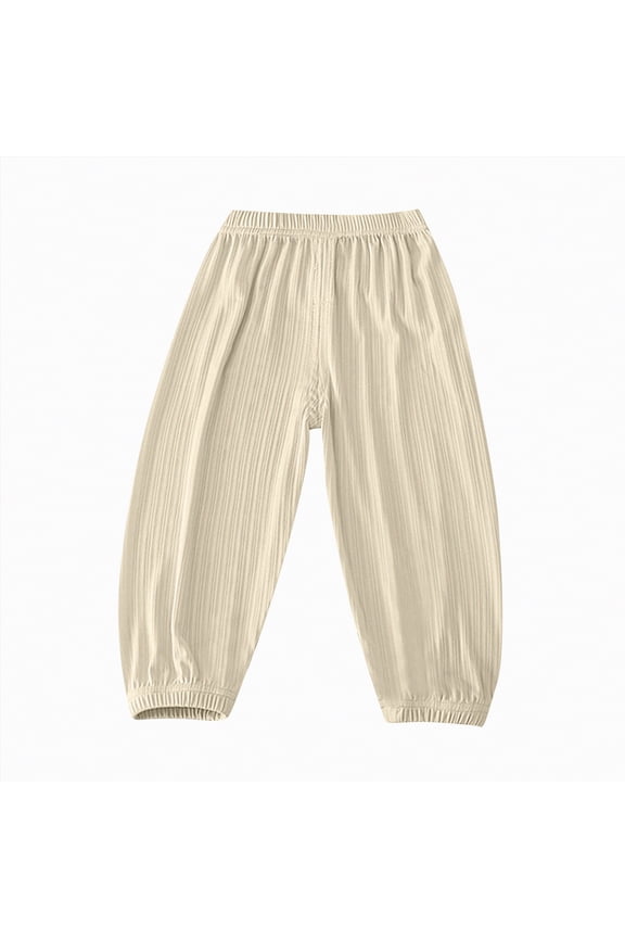 Baby Boy Bloomers Toddler Boy Girl Linen Pants,Boys Cotton Harem Pant Girls Gauze Loose Bloomers 12 24 Months (Beige,12-24 Months)