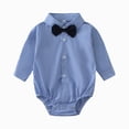 thumbnail image 1 of JUMEYU Baby Boy Clothes Newborn Summer Baby One Piece Bodysuit Or Toddler Shirt Cute Newborn Gift 0 3 6 9 12 18 24 Months (Dark Blue,6-9 Months), 1 of 9