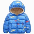 thumbnail image 1 of JUMEYU Baby Boy Jackets Fleece Lined Dinosaur Hooded Puffer Jacket for Baby Boys Winter Coat (Sky Blue,12-18 Months), 1 of 9