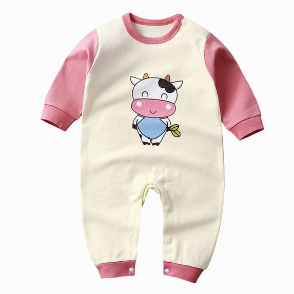 JUMEYU Baby Clothes Baby Boy Clothes Striped Baby Boy Fall Outfits Long Sleeve Newborn Boy Romper Infant Winter Bodysuit Jumpsuit 0 3 6 9 12 18 24 Months (Light Pink,Newborn)