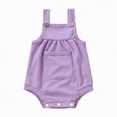 thumbnail image 1 of JUMEYU Baby Clothes for Girls Newborn Baby Girl Outfit Print Short Sleeve Romper Bodysuit Cute Summer Outfit 0 3 6 9 12 18 24 Months (Purple,3-6 Months), 1 of 6