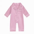 thumbnail image 1 of JUMEYU Baby Clothes Newborn Baby Boy Fall Winter Outfit Bear Long Sleeve Sweater Romper Jumpsuit One Piece Clothes 0 3 6 9 12 18 24 Months (Pink,3-6 Months), 1 of 4