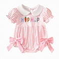 thumbnail image 1 of JUMEYU Baby Girl Clothes Summer Bodysuit Girls Birthday Bodysuit Sparkly Girls Birthday Outfit 0 3 6 9 12 18 24 Months (Pink,0-3 Months), 1 of 9