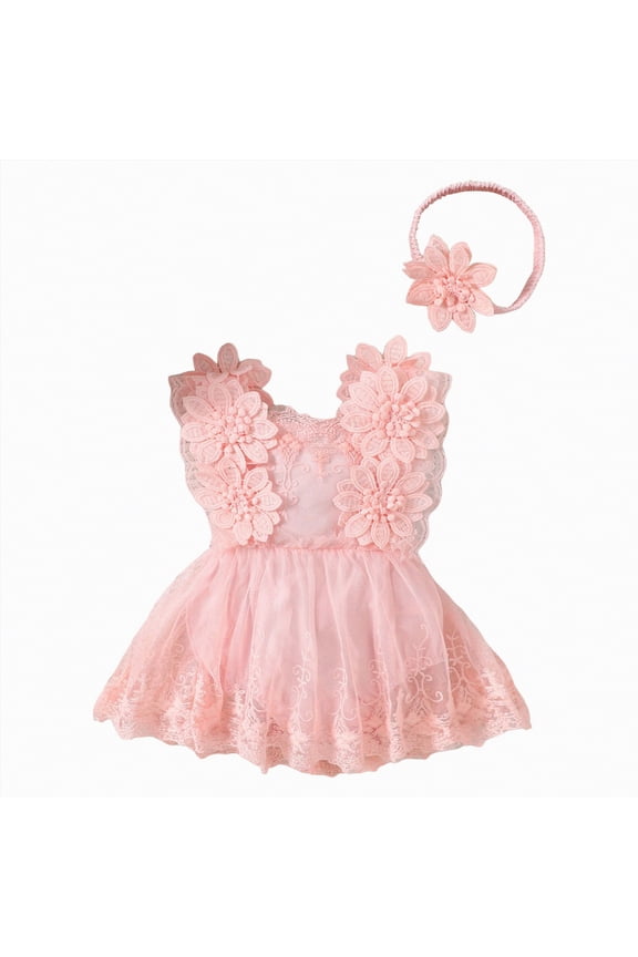 Baby Girl Summer Dress Baby Girl Romper Oversized Romper Retro Rompers Short Sleeve Shirts Summer Clothes Cute Outfits 0 3 6 9 12 18 24 Months (Pink,12-18 Months)