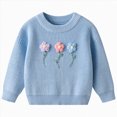 thumbnail image 1 of JUMEYU Baby Girl Sweaters Girls Pullover Sweater Kids Fashion Long Sleeve Knit Fall Tops 4T 5T, 1 of 9