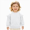 thumbnail image 1 of JUMEYU Baby Girl Sweatshirts Toddler Baby Pullover Sweatshirt,Long Sleeve Infant Boy Girl Crewneck Active Tshirts 2T 3T (White,2-3 Years), 1 of 5