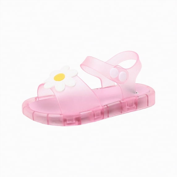 JUMEYU Baby Jelly Sandals Baby Boys Girls Sandals Shoes Girls Sandals Jelly Mary Jane Dance Party Shoes for Kids Toddler Size 10 (Pink,Toddler 10)
