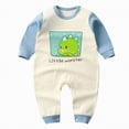 thumbnail image 1 of JUMEYU Baby Jumpsuit Romper Unisex Baby Hooded Jumpsuit Infant Boy Girl Long Sleeves Romper Fall Winter Spring Outfits 0 3 6 9 12 18 24 Months (Light Blue,6-12 Months), 1 of 4
