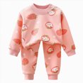 thumbnail image 1 of JUMEYU Baby Pajamas Toddler Boys Pjs 2 Piece Snug Fit Kid Pajamas Sets Long Sleeve Sleepwear Breathable 9 12 Months (Pink,9-12 Months), 1 of 7
