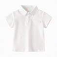 thumbnail image 1 of JUMEYU Baby Polo Shirt Boy Boys Polo Shirts Short Sleeve Golf Shirts School Uniform Shirt Kids Casual Tee Tops 3T 4T (White,3-4 Years), 1 of 4