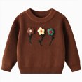 thumbnail image 1 of JUMEYU Baby Sweaters Girls Pullover Sweater Long Sleeve Cute Crew Neck Tops Kids Warm Clothes 6 9 Months, 1 of 9