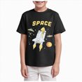 thumbnail image 1 of JUMEYU Baby Tshirt Toddler Boys T Shirts Summer Short Sleeve Kids Baby Print Letter Shirt Tops Tee Clothes 2T 3T (Black,2-3 Years), 1 of 4