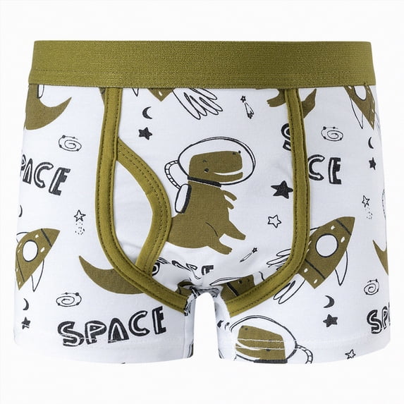JUMEYU Boy Briefs Training Underwear for Boys, Baby Boy Toilet Training Pants Training Underwear Fit 1 Pack Size 8-9 (White,8-9 Years)