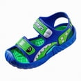 thumbnail image 1 of JUMEYU Boy Sandals Kids Sandals Boys Girls Slip on Flat Slides Sandals EVA Summer Quick Drying Pillow Slipper with Hook Loop Back Strap Size 10 (Green,Little Kids 10), 1 of 5