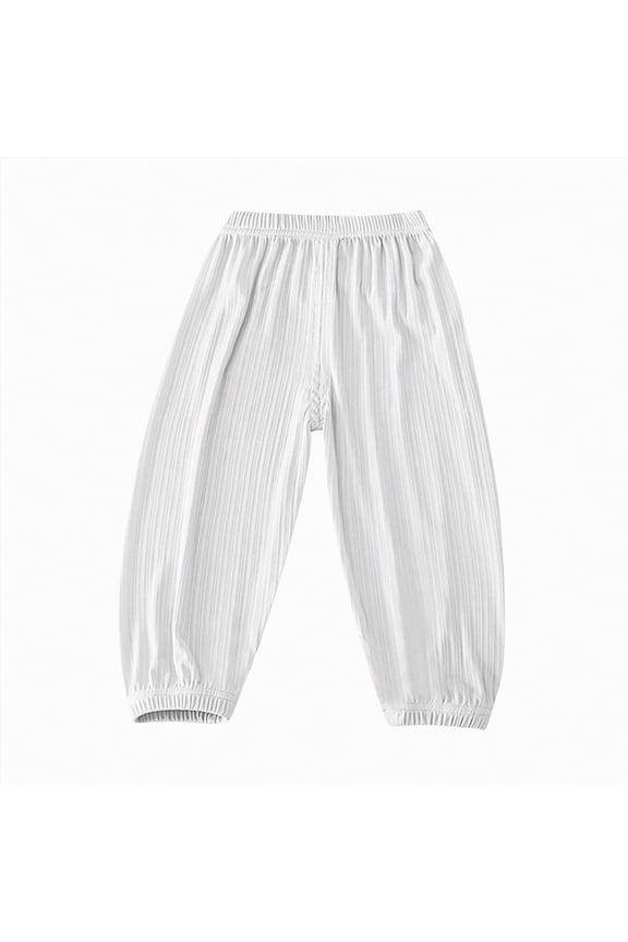 Boys Cargo Pants Toddler Little Boys Trousers Summer Skinny Elastic Waist Cargo Casual Pants 6 12 Months (White,6-12 Months)