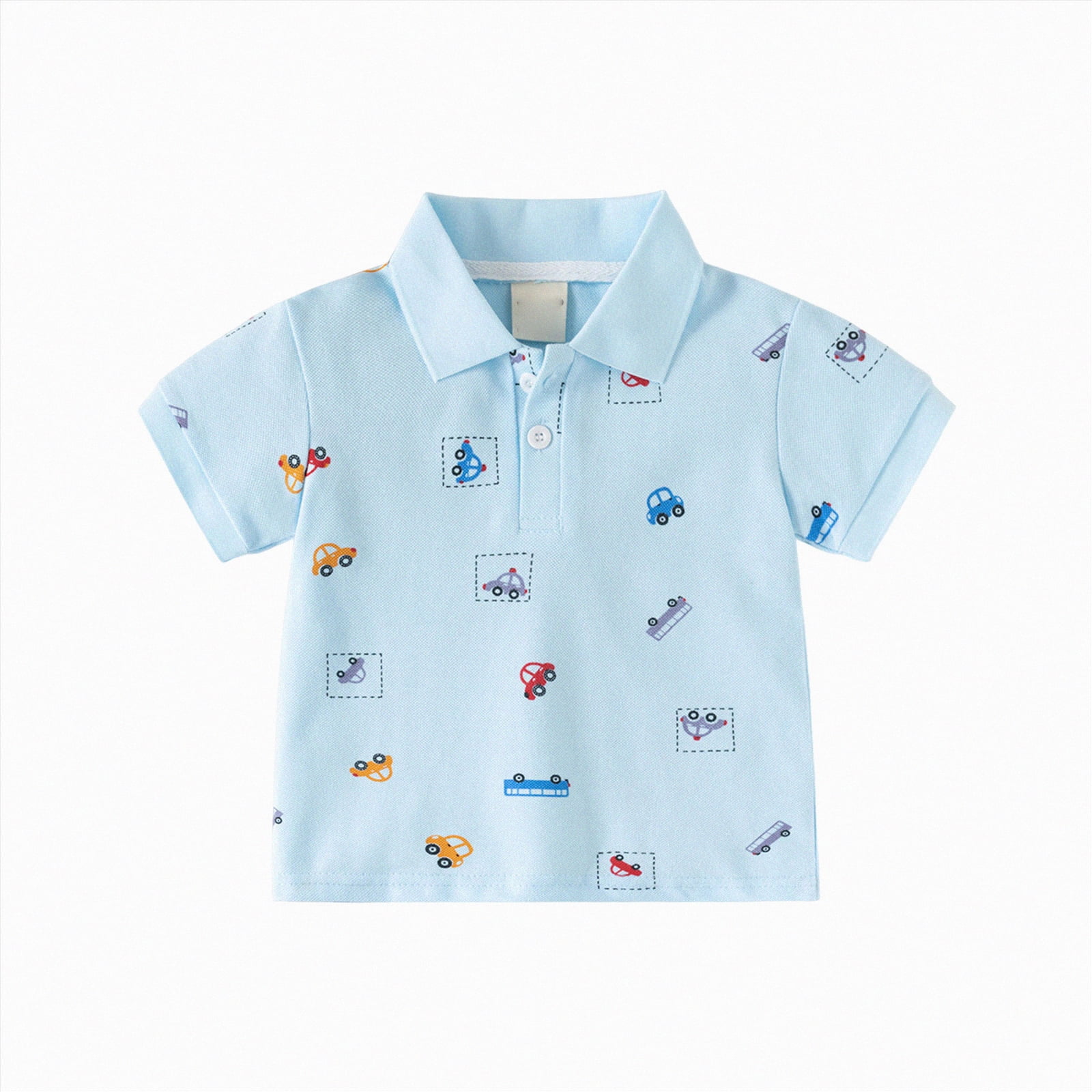 JUMEYU Boys Dress Shirt Toddler Kids School Uniform Short Sleeve Polo ...