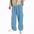 thumbnail image 1 of JUMEYU Boys Pants Summer Baby Boys' and Toddler Stretch Pull on Jogger Pants 5T 6T (Sky Blue,5-6 Years), 1 of 7