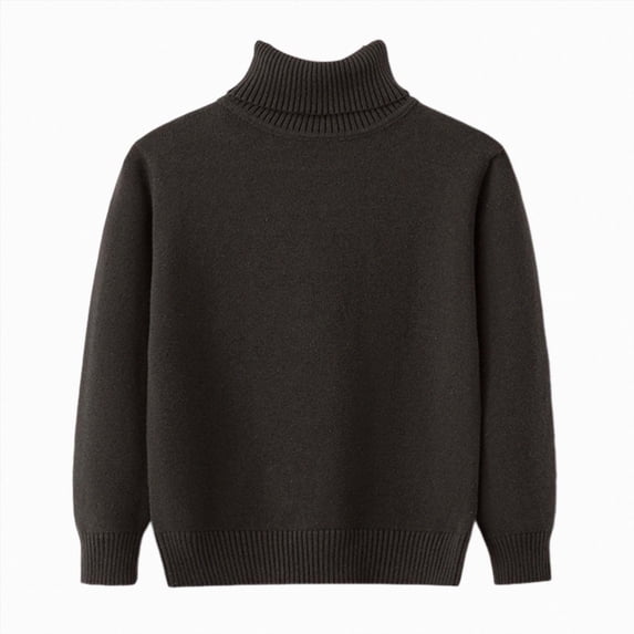 JUMEYU Boys Pullover Sweaters Boys Sweaters Kids Crewneck Long Sleeve Knit Pullover Sweater Size 13-14 (Coffee,13-14 Years)