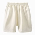 thumbnail image 1 of JUMEYU Boys Shorts Graphic Boys Athletic Shorts Boys Shorts Basketball Kids Soccer Running Gym Shorts Active Sports Shorts 5T 6T (Beige,5-6 Years), 1 of 7