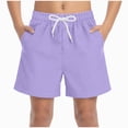 thumbnail image 1 of JUMEYU Boys Shorts Moisture Wicking Comfort for Play Gym School Casual Daily Wear 5T 6T (Purple,5-6 Years), 1 of 7