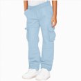 thumbnail image 1 of JUMEYU Boys Sweatpants Boys Sweatpants Performance Boys Joggers Athletic Pants for Running Workout Size 13-14 (Blue,13-14 Years), 1 of 6