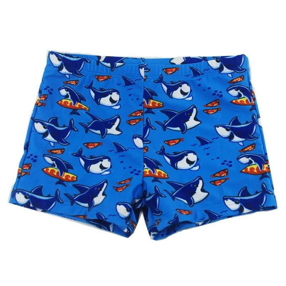 JUMEYU Boys Swim Trunk Boys Swim Trunks - Quick-Dry, Comfortable - Fun Patterns, Durable Design Boys Bathing Suit Size 7-8 (Blue,7-8 Years)