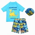 thumbnail image 1 of JUMEYU Boys Swimsuits Rash Guard Set Boys Long Sleeve Rash Guard Swimsuit Kids 2-Pieces Bathing Suits Set Size 9-11 Years (Blue,9-11 Years), 1 of 7